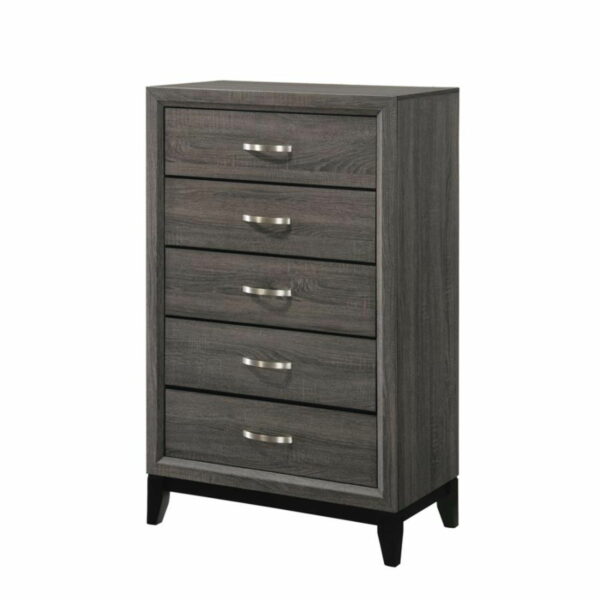 Watson - 5-Drawer Bedroom Chest - Gray Oak - Image 8