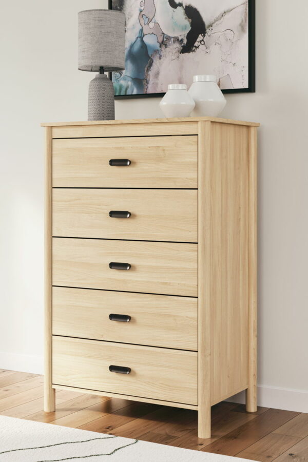 Cabinella - Tan - Five Drawer Chest - Image 4