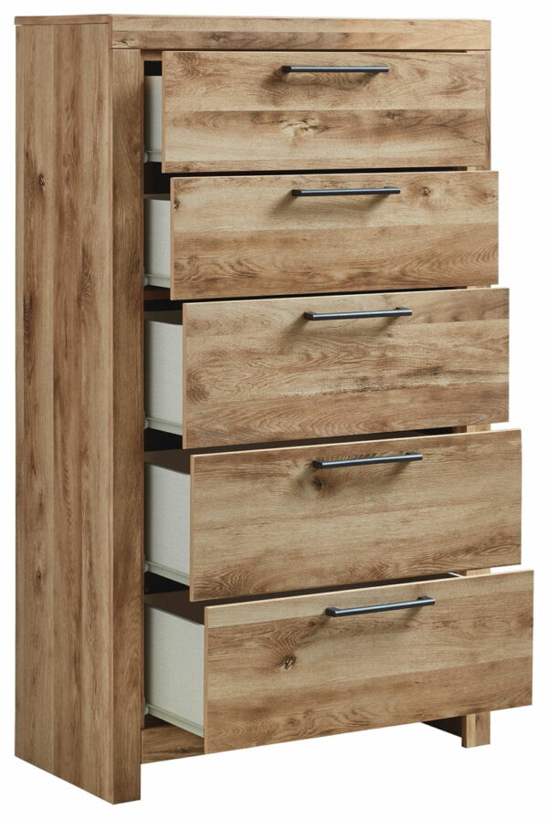 Hyanna - Tan Brown - Five Drawer Chest - Image 6