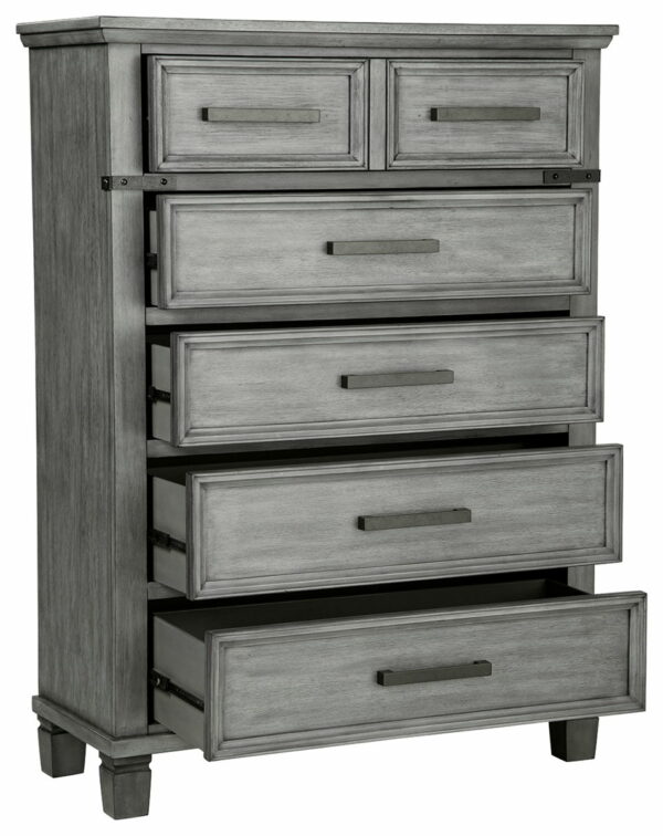 Russelyn - Gray - Five Drawer Chest - Image 3