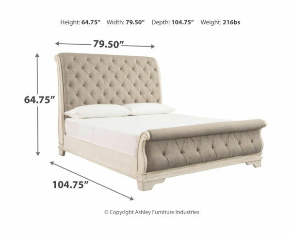 Realyn - Upholstered Sleigh Bed - Image 2