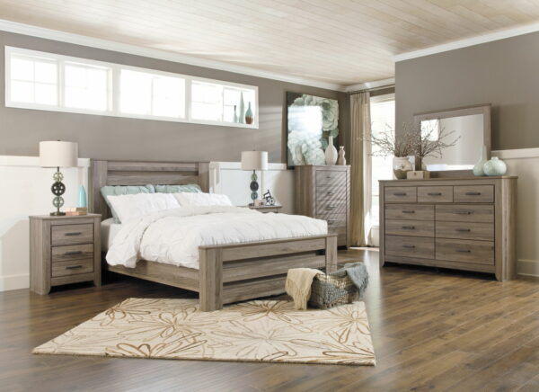 Zelen - Warm Gray - Five Drawer Chest - Image 3