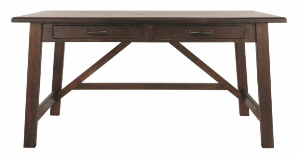 Baldridge - Rustic Brown - Home Office Large Leg Desk - Image 2
