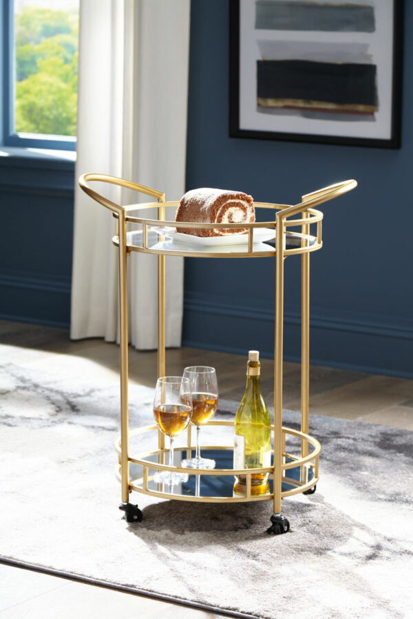 Wynora - Gold - Bar Cart - Image 4