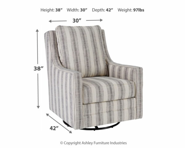 Kambria - Swivel Glider Accent Chair - Image 4