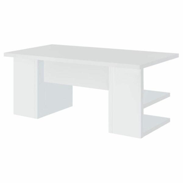 Alice - 4-Shelf Engineered Wood Writing Desk - White - Image 2