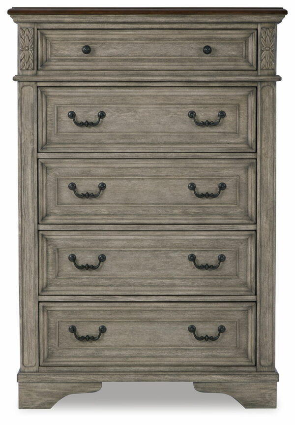 Lodenbay - Antique Gray - Five Drawer Chest - Image 3