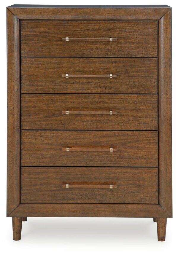 Lyncott - Brown - Five Drawer Chest - Image 4