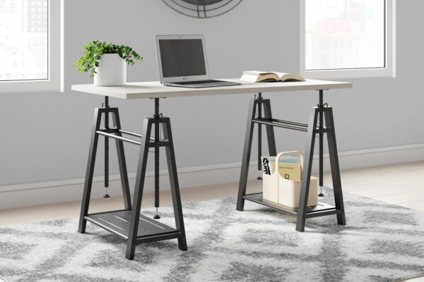 Bayflynn - White / Black - Adjustable Height Desk - Image 8