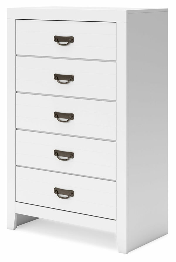 Binterglen - White - Five Drawer Chest - Image 9