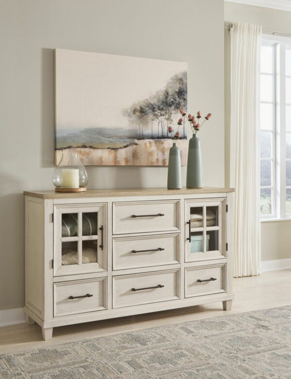Shaybrock - Antique White / Brown - Dresser - Image 4