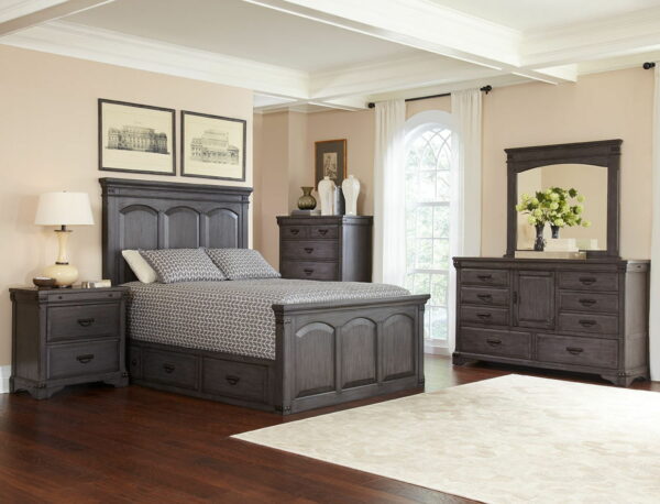 B09862 - Wood Dresser - Gray - Image 3