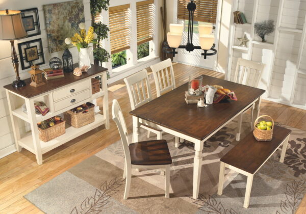 Whitesburg - Brown / Cottage White - Dining Room Server - Image 4