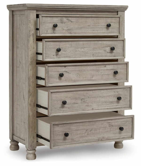 Harrastone - Gray - Five Drawer Chest - Image 3