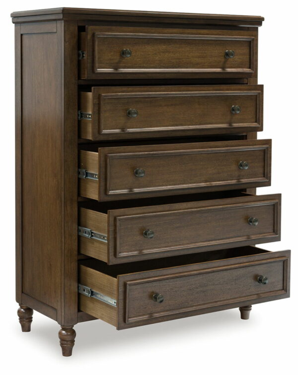 Sturlayne - Brown - Five Drawer Chest - Image 2