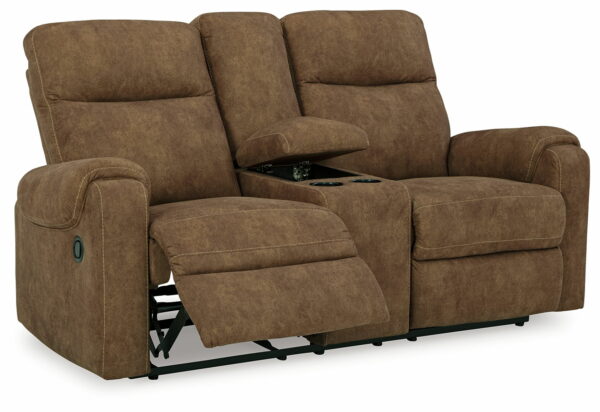 Edenwold - Brindle - Dbl Reclining Loveseat With Console - Image 3