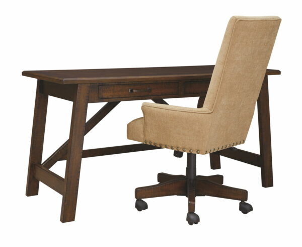 Baldridge - Rustic Brown - Home Office Large Leg Desk - Image 9