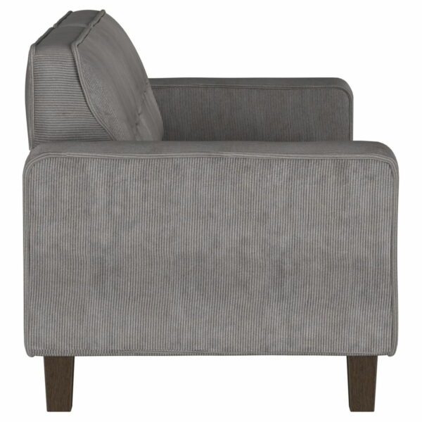 Deerhurst - Upholstered Track Arm Tufted Sofa - Charcoal - Image 6