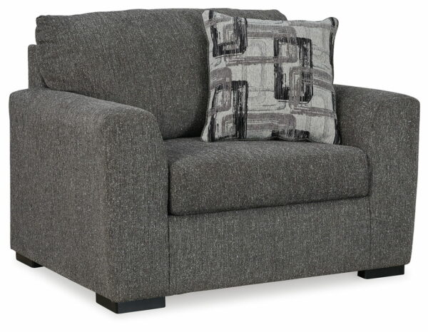 Gardiner - Pewter - 2 Pc. - Chair And A Half, Ottoman - Image 2