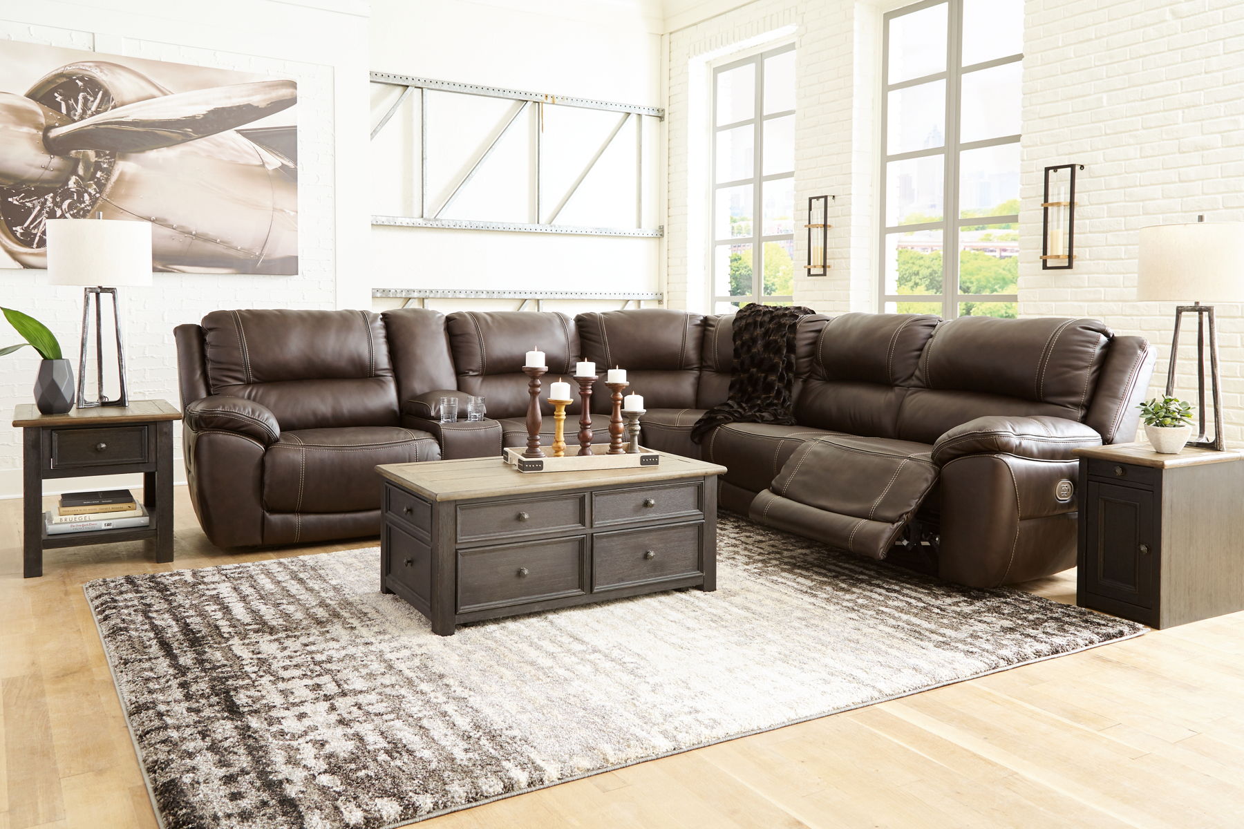 Dunleith - Power Reclining Sectional - Image 11