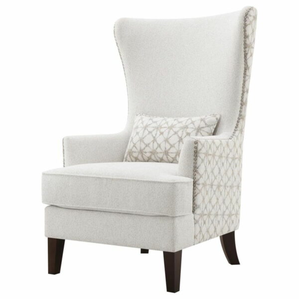 Pippin - Upholstered High Wingback Accent Chair - Latte - Image 6