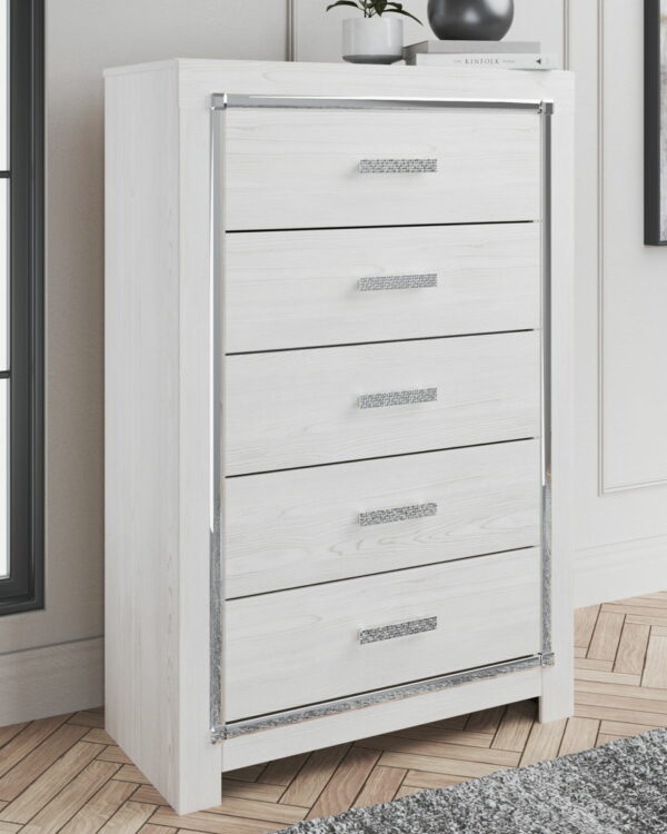 Altyra - White - Five Drawer Chest - Image 3