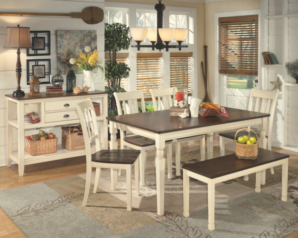 Whitesburg - Brown / Cottage White - Dining Room Server - Image 3