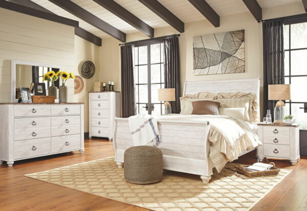 Willowton - Sleigh Bed - Image 3