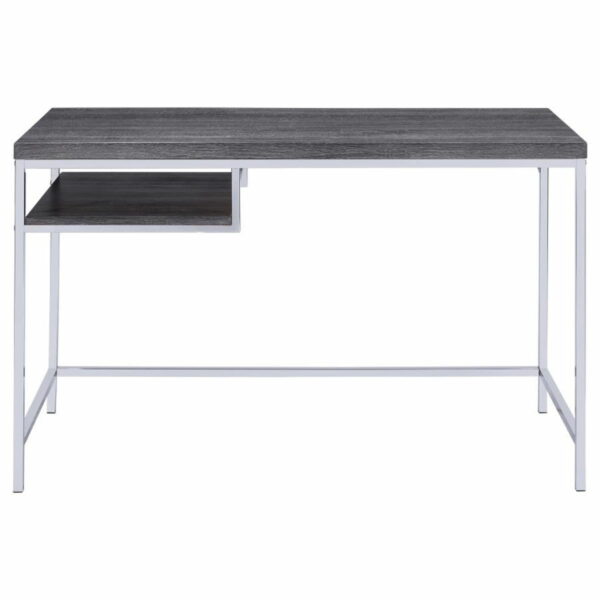 Kravitz - 1-Shelf Writing Desk - Weathered Gray - Image 10