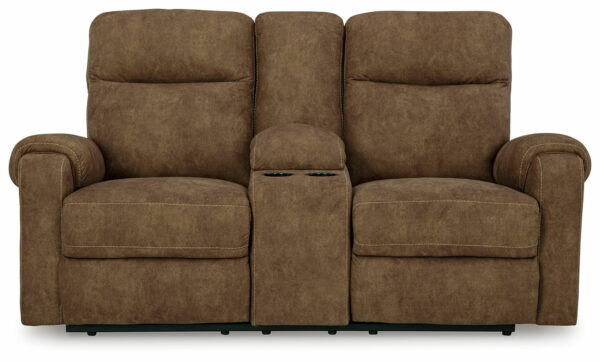 Edenwold - Brindle - Dbl Reclining Loveseat With Console - Image 4