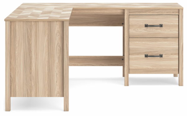 Battelle - Tan - 60" Home Office Desk With Return - Image 2