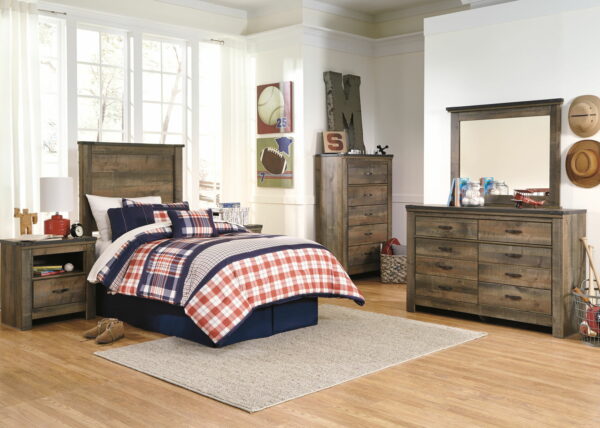 Trinell - Brown - Five Drawer Chest - Image 13