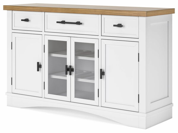 Ashbryn - White / Natural - Dining Room Server - Image 2