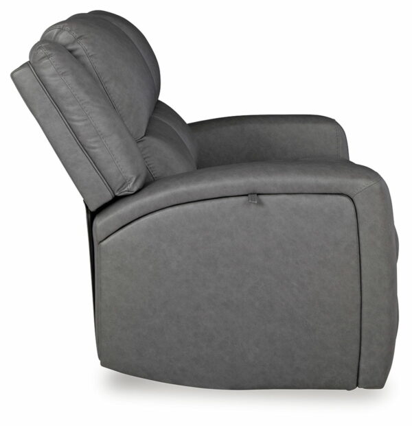 Brixworth - Slate - Reclining Loveseat - Image 8
