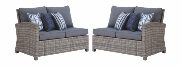 Salem Beach - Gray - 3 Pc. - Sectional Lounge - Image 3