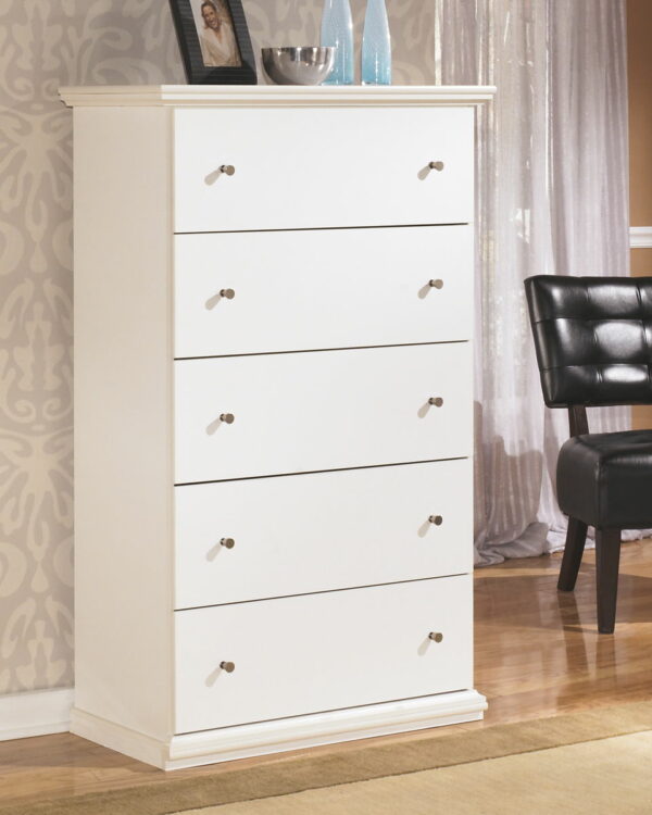 Bostwick Shoals - White - Five Drawer Chest - Image 3