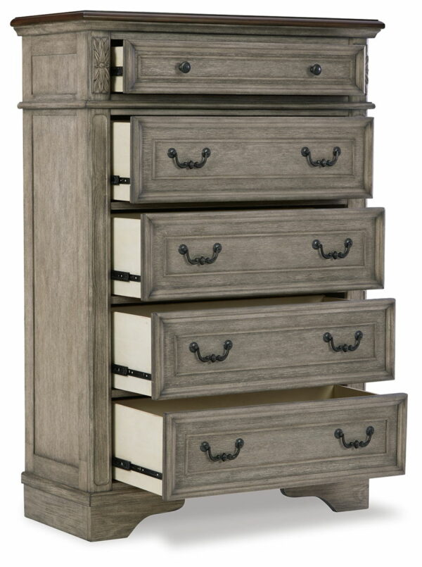 Lodenbay - Antique Gray - Five Drawer Chest - Image 2