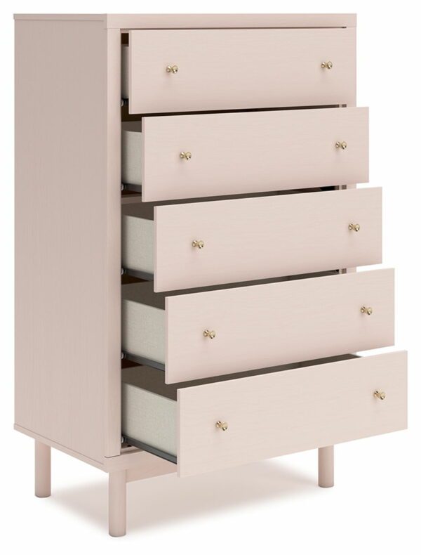 Wistenpine - Blush - Five Drawer Chest - Image 6