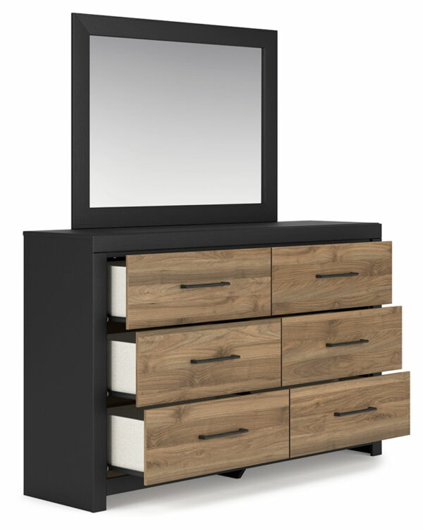 Vertani - Black - Dresser And Mirror - Image 6