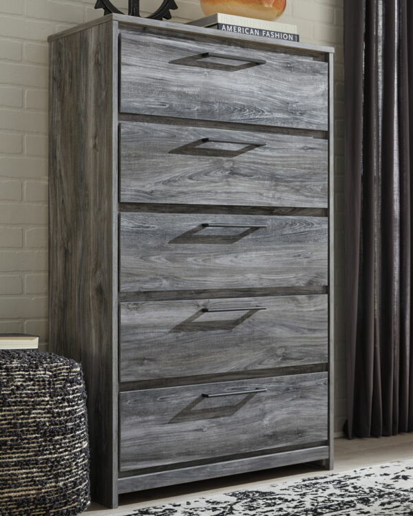 Baystorm - Gray - Five Drawer Chest - Image 3
