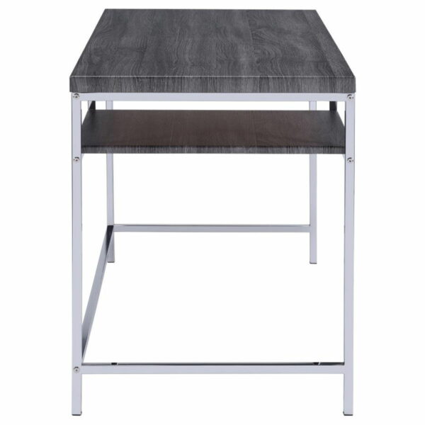 Kravitz - 1-Shelf Writing Desk - Weathered Gray - Image 8