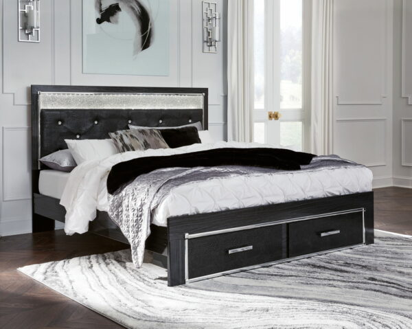 Kaydell - Upholstered Panel Storage Platform Bed - Image 11