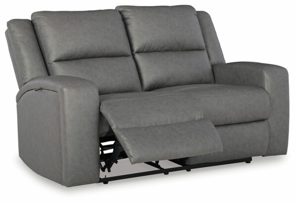 Brixworth - Slate - Reclining Loveseat - Image 2