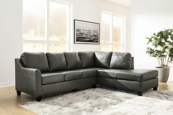 Valderno - Fog - 2-Piece Sectional With Raf Corner Chaise - Image 4
