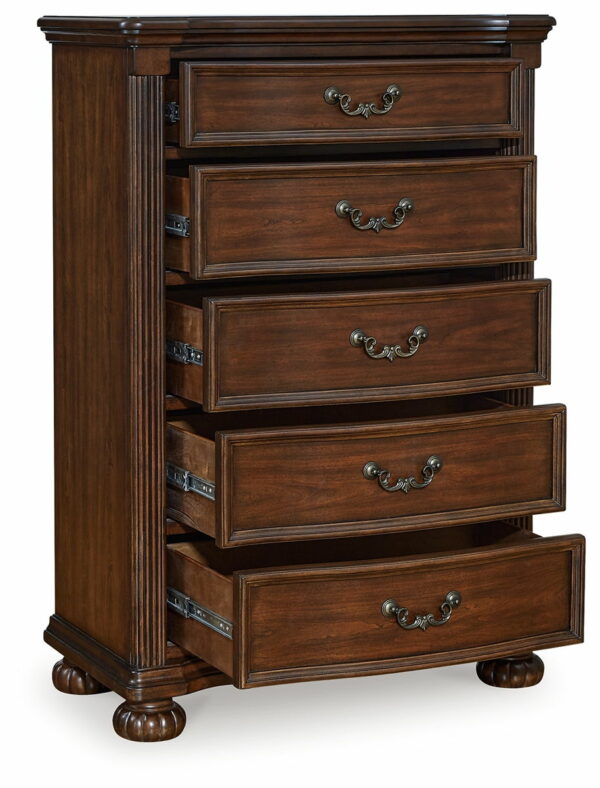 Lavinton - Brown - Five Drawer Chest - Image 3