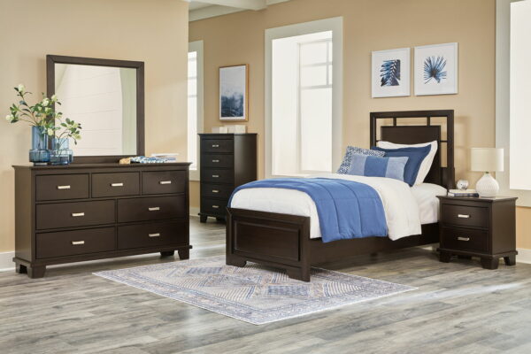Covetown - Dark Brown - Five Drawer Chest - Image 8