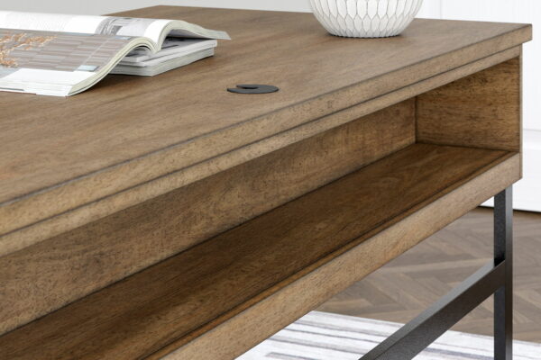 Montia - Light Brown - Home Office Desk - Image 2