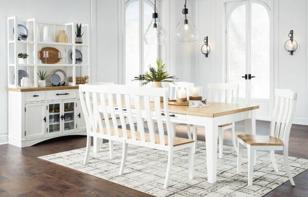 Ashbryn - White / Natural - Dining Room Server - Image 7
