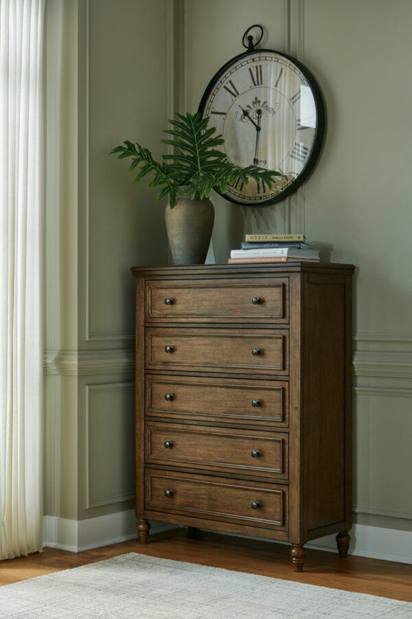 Sturlayne - Brown - Five Drawer Chest - Image 6