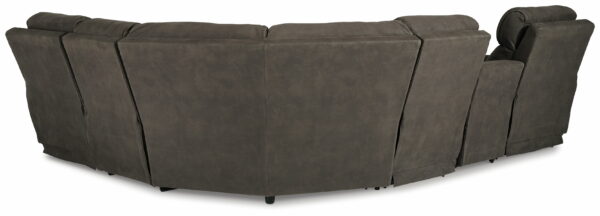 Hoopster - Gunmetal - Zero Wall Power Recliner with Console 6 Pc Sectional - Image 4